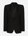 Dolce & Gabbana Black Wool Blazer In Black