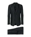 Dolce & Gabbana Wool Blend-silk Two-piece Single-breasted Suit In Black