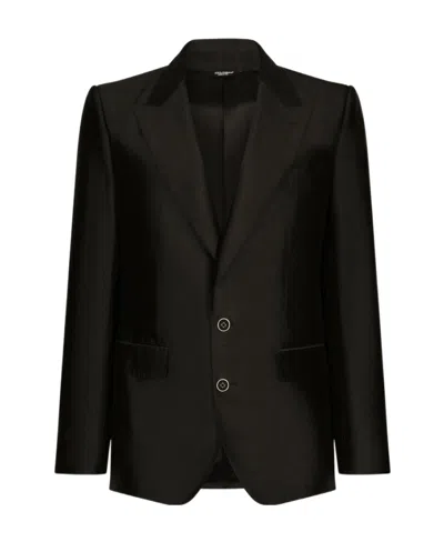 Dolce & Gabbana Single-breasted Suit In Black