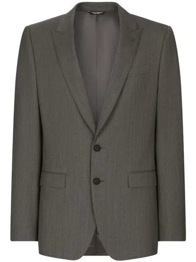 Dolce & Gabbana Jackets Gray In Brown