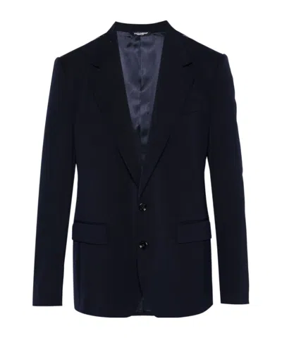 Dolce & Gabbana Single-breasted Suit Jacket In Black