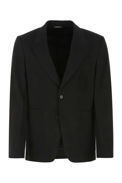 DOLCE & GABBANA SINGLE BREASTED TAILORED BLAZER