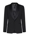 Dolce & Gabbana Dolce  Gabbana Single Breasted Tailored Blazer In Black