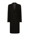 Dolce & Gabbana Single-breasted Wool Coat In Black