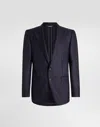 Dolce & Gabbana Single-breasted Taormina Wool Jacket In Blue