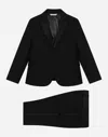 Dolce & Gabbana Single-breasted Tuxedo Suit In Stretch Wool In Black