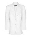 Dolce & Gabbana Single-breasted Tweed Blazer - Women's - Silk/cotton/nylon/flax In White