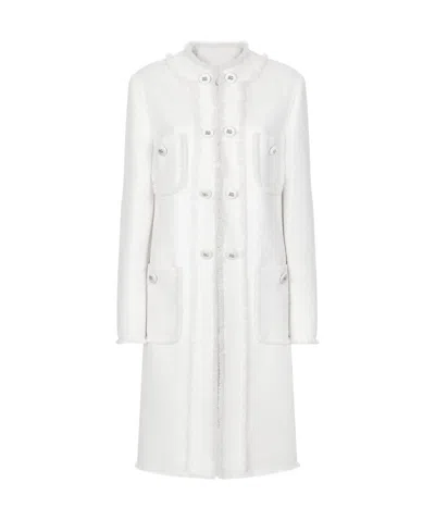 DOLCE & GABBANA SINGLE-BREASTED TWEED COAT