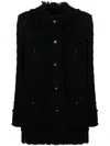 Dolce & Gabbana Single-breasted Tweed Jacket In Schwarz