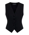 Dolce & Gabbana Single-breasted Vest In Black