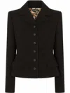 Dolce & Gabbana Dolce Single-breasted Wool Blazer In Schwarz