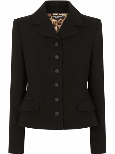 DOLCE & GABBANA SINGLE-BREASTED VIRGIN WOOL BLAZER