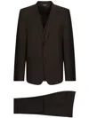 Dolce & Gabbana Wool And Silk Martini-fit Suit In Grey
