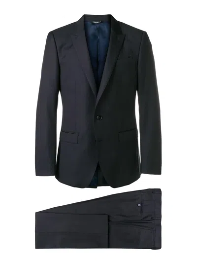 DOLCE & GABBANA SINGLE-BREASTED VIRGIN WOOL TWO PIECE SUIT