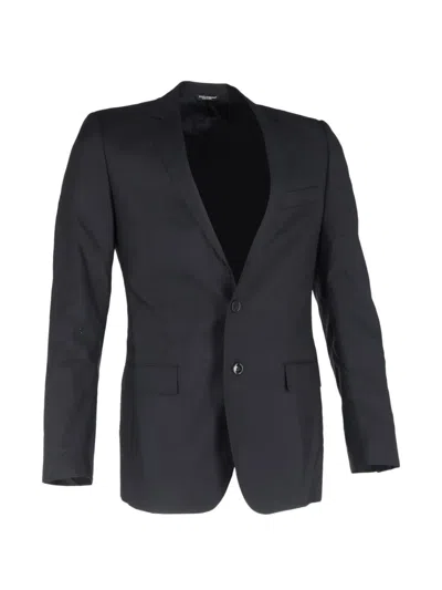Pre-owned Dolce & Gabbana Single-breasted Wool Blazer In Black