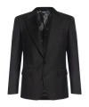 Dolce & Gabbana Single-breasted Wool Blazer In Black