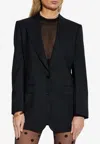 Dolce & Gabbana Single-breasted Wool Blazer In Black