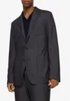 Dolce & Gabbana Single-breasted Wool Blazer In Blue