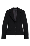 Dolce & Gabbana Single-breasted Tailored Wool-blend Blazer In N0000 Nero