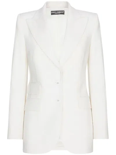 DOLCE & GABBANA SINGLE-BREASTED WOOL BLAZER