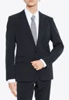 Dolce & Gabbana Single Breasted Wool-blend Blazer