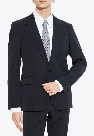 Dolce & Gabbana Single Breasted Wool-blend Blazer