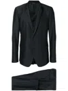 Dolce & Gabbana Wool Blend-silk Two-piece Single-breasted Suit In Blue