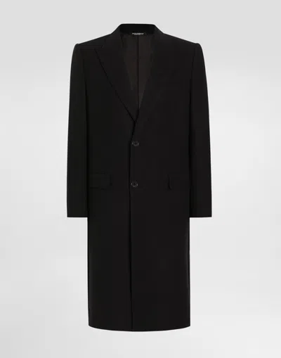 DOLCE & GABBANA SINGLE-BREASTED WOOL COAT