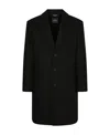 Dolce & Gabbana Single-breasted Wool Coat In Black