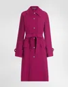 Dolce & Gabbana Belted Coat In Multicolor
