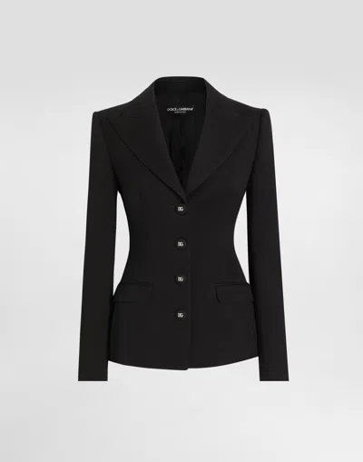 DOLCE & GABBANA SINGLE-BREASTED WOOL DOLCE JACKET
