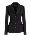 Dolce & Gabbana Dolce Single Breasted Wool Jacket In Black