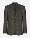 Dolce & Gabbana Single-breasted Wool Portofino-fit Jacket In Multicolor