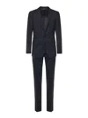 Dolce & Gabbana Double-button Single-breasted Suit In Black