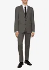Dolce & Gabbana Pinstripe Single-breasted Jacket In Gray