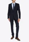 Dolce & Gabbana Single-breasted Wool Tailored Suit In Navy