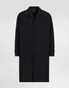 Dolce & Gabbana Wool Single-breasted Coat In Blue