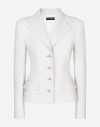 Dolce & Gabbana Fitted-waistline Single-breasted Blazer In White