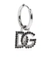 Dolce & Gabbana Single Drop Earring In Black