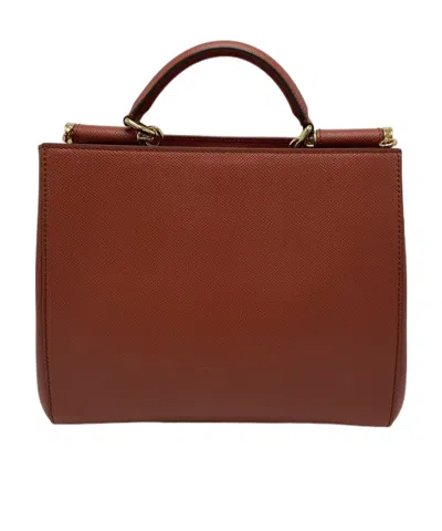Dolce & Gabbana Single Handle Shoulder Bag In Brown