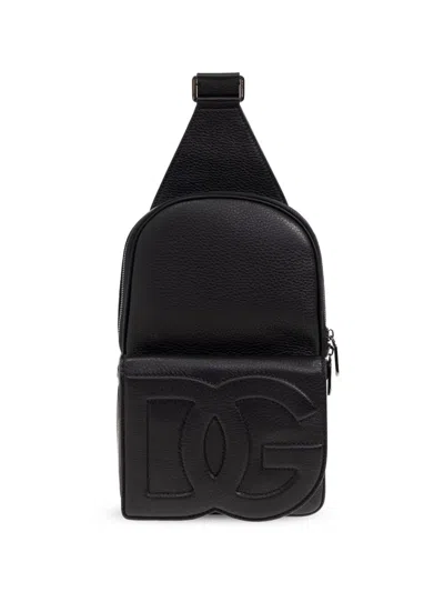 Dolce & Gabbana Single-strap Backpack In Schwarz