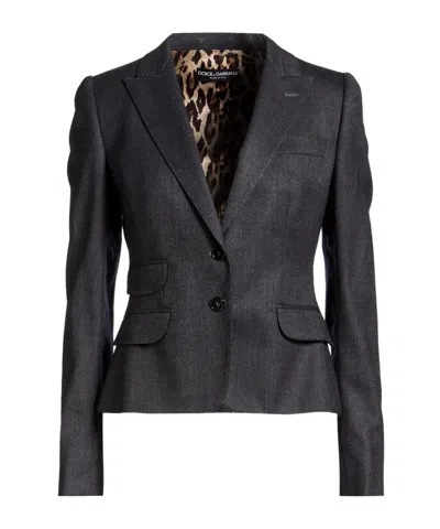 Dolce & Gabbana Single-breasted Blazer In Black