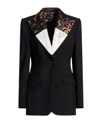 Dolce & Gabbana Single-breasted Blazer In Black