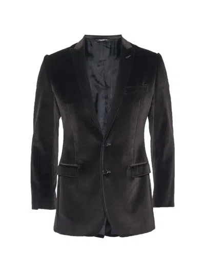 Pre-owned Dolce & Gabbana Single-breasted Blazer In Brown