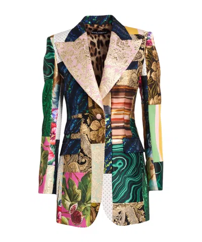 Dolce & Gabbana Single-breasted Blazer In Multi