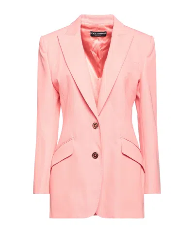 Dolce & Gabbana Single-breasted Blazer In Pink