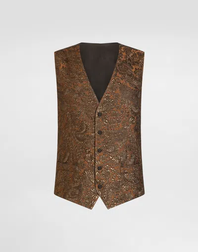 Dolce & Gabbana Single-breasted Brocade Vest