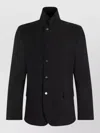 Dolce & Gabbana High-collar Button-front Jacket For Men In Black