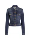 Dolce & Gabbana Single-breasted Denim Jacket In Blue