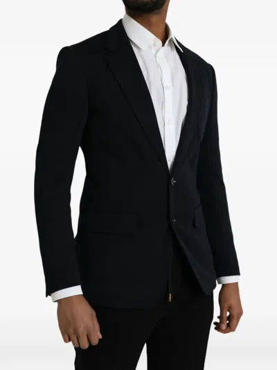 Dolce & Gabbana Single-breasted Notched-lapel Blazer In Black